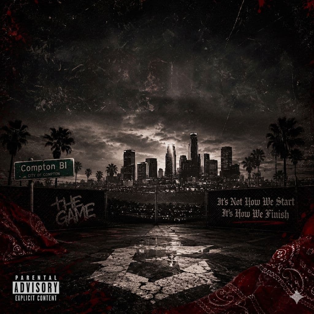 Compton cityscape backdrop